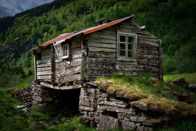 old cabin