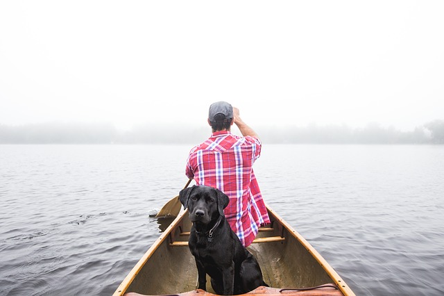 man with dog