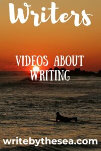 beach scene with text about writing videos and freelance markets