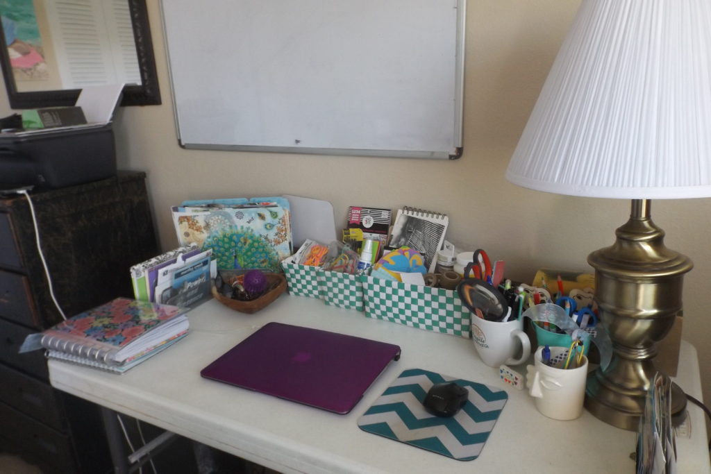 organize your writing space