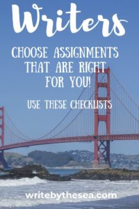 how to choose writing assignments