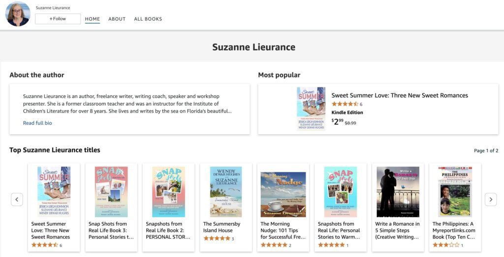 suzanne author page
