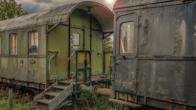 visual creative writing prompts: My grandmother had lived in this old railway car when she was a child.