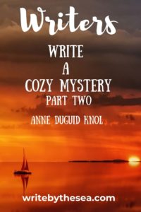 how to write a cozy mystery