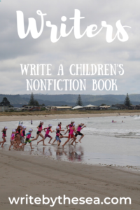 seascape mock cover of "write a childrens nonfiction book"
