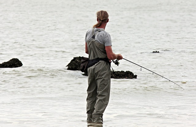 man fishing