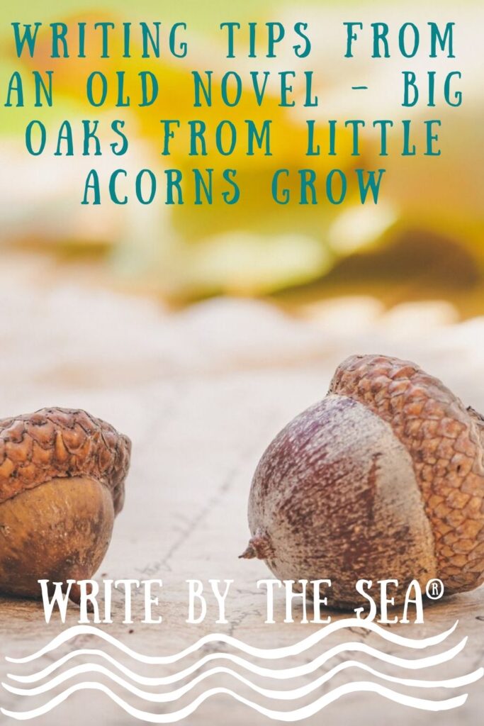 Writing Tips from an Old Novel – Big Oaks from Little Acorns Grow