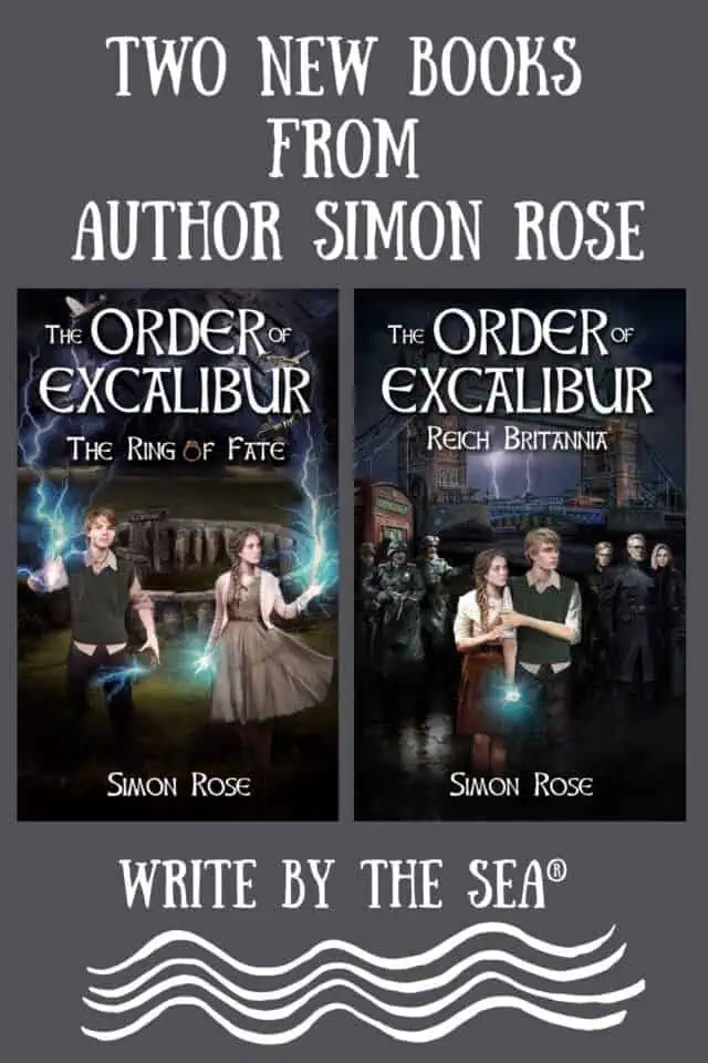 Cover images of Simon Rose's two YA fantasy novels in The Order of Excalibur series.