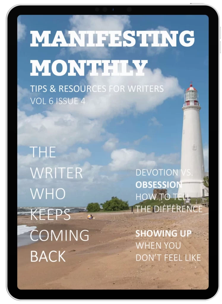 An image of Manifesting Monthly on an iPad