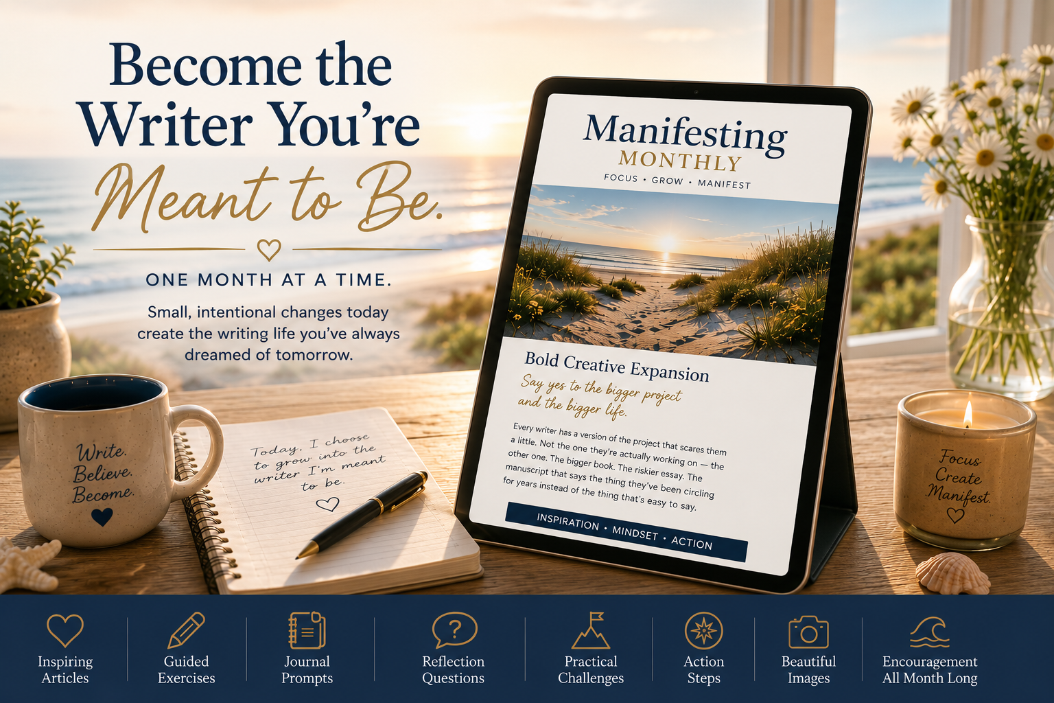 monthly resource to help you become the writer you're meant to be