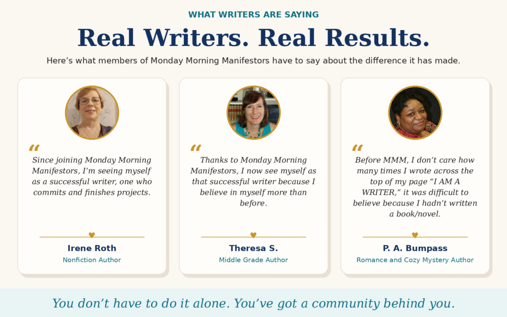 What Writers are Saying about Monday Morning Manfestors